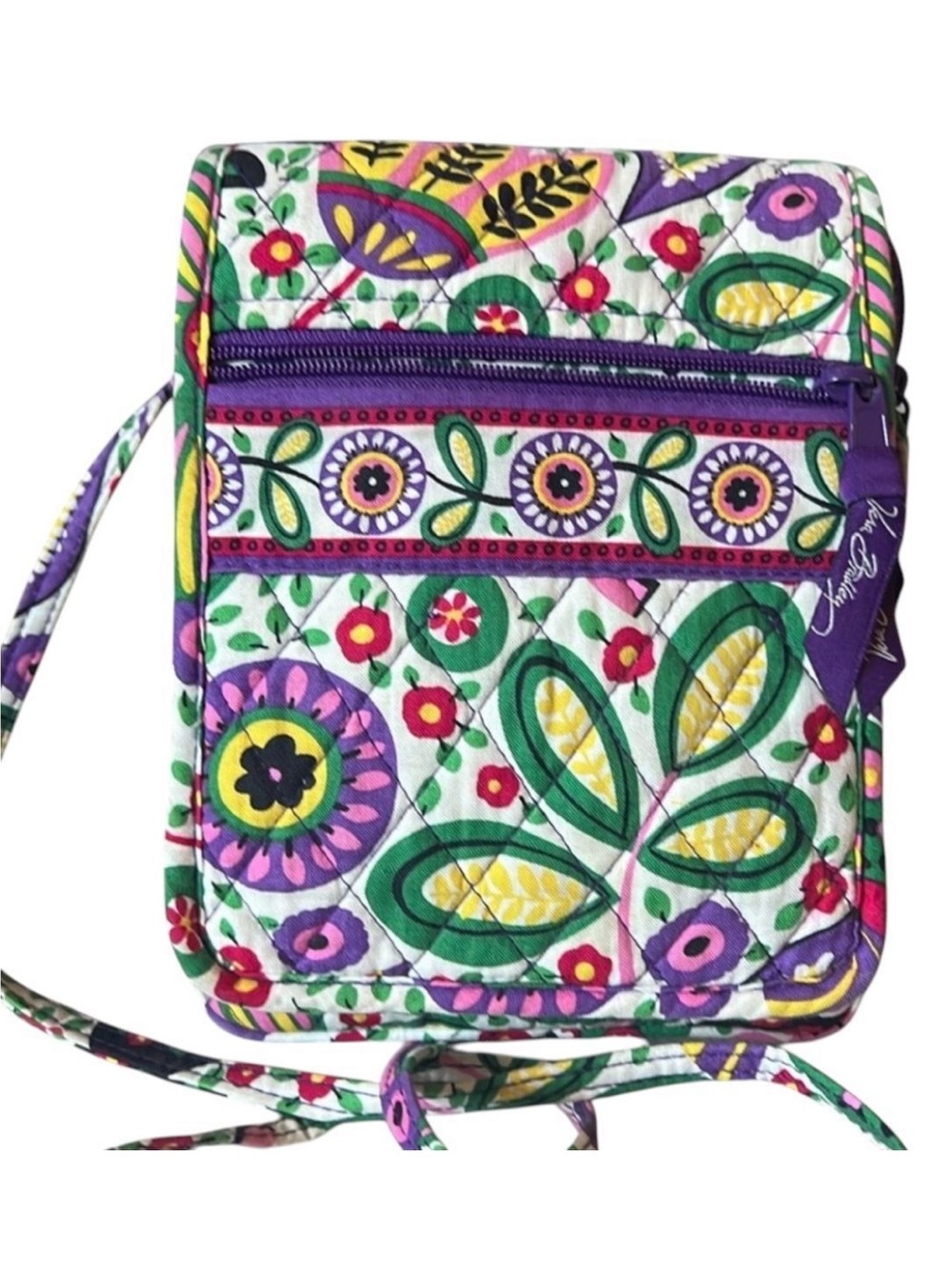Vera Bradley Viva La Vera Crossbody Bag With Pocket Stickies